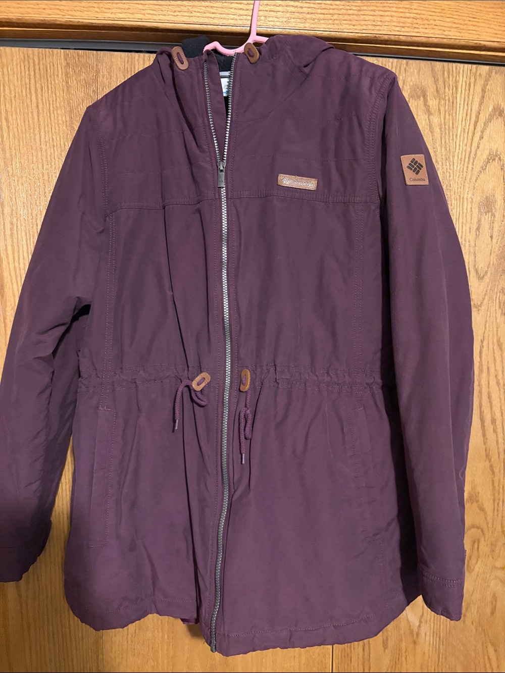 Columbia Hooded Ski Jacket in Plum